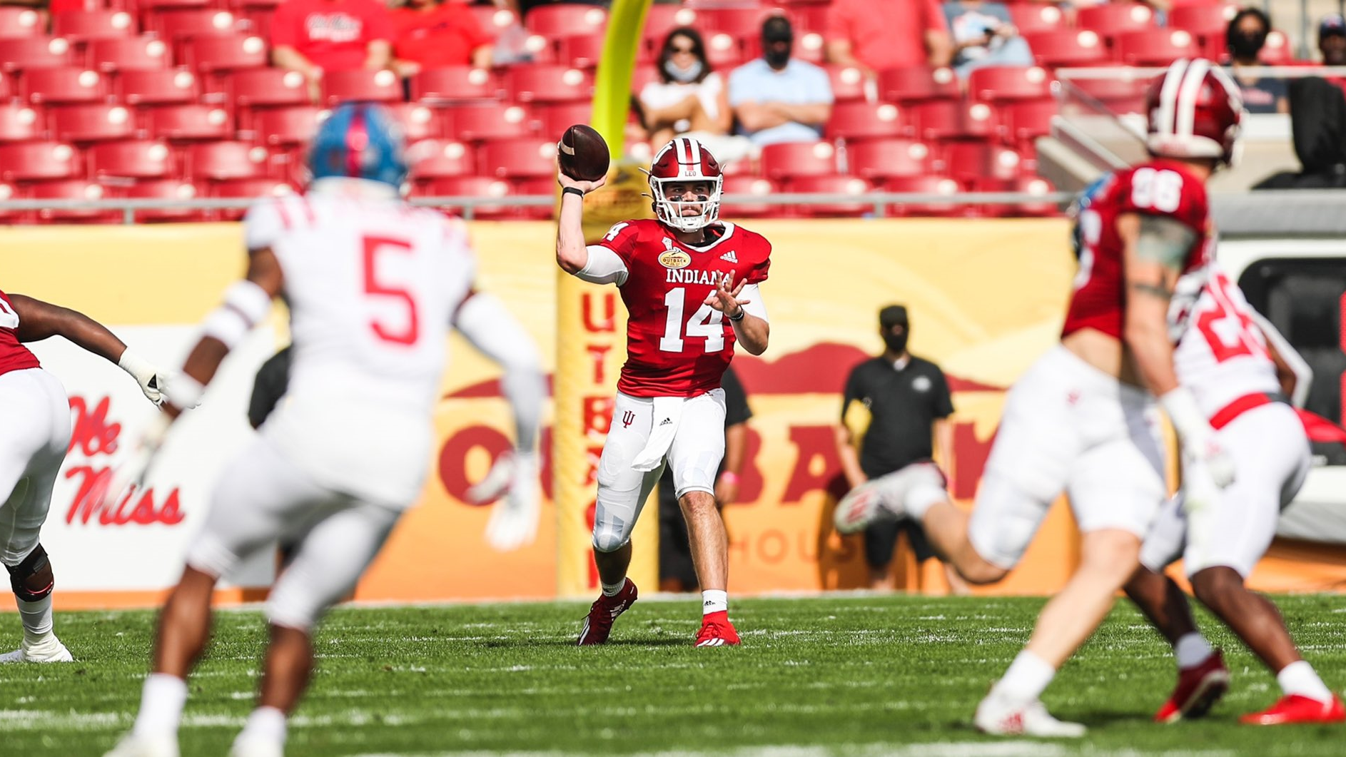 Indiana beats Wisconsin with quarterback Jack Tuttle leading way